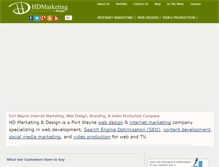 Tablet Screenshot of hdmarketingdesign.com